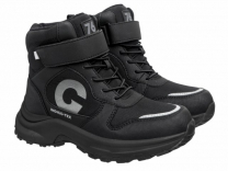 74-0130C Чёр 34-2,35-2,36-2,37-2,38-2 Indigo kids Ботинки Повсед Оксфорд Иск.мат, Мемб/нат.шерсть, ЭВА / Резина Зима Муж