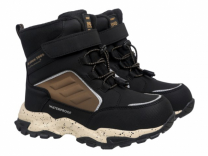 74-0195C2 Чёрный / песочный 33-2,34-2,35-2,36-2,37-2 Indigo kids Ботинки Повсед Оксфорд Иск.мат, Мемб/нат.шерсть, ЭВА / ТЭП Зима Муж