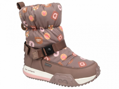 73-1200C Какао 32-2,33-2,34-2,35-2,36-2 Indigo kids П/сапоги Повсед Дутики Иск.мат, Мемб/нат.шерсть, ЭВА / Резина Зима жен