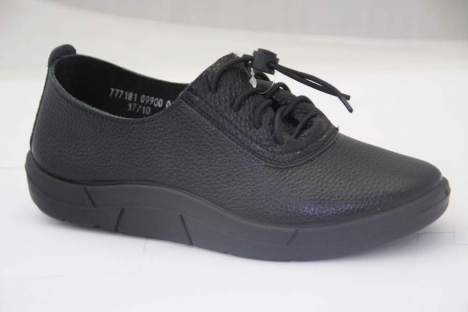 010ПБ-Ж-К0 (777181-09900)(05) Черный(05) 36-1,37-2,38-2,39-2,40-1,41-1 Almi П/ботинки Повсед Оксфорд Нат.кожа, Без подклада, ПУ В/О жен