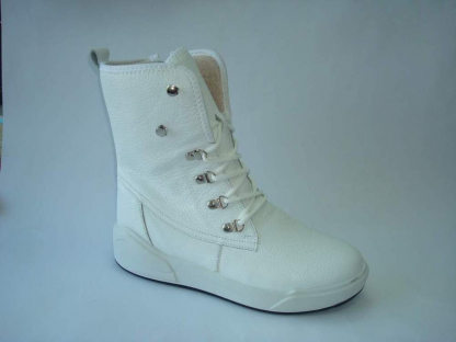 09Б-Ж-К3 (679102-09971)(08) Белый(08) 37-1,38-2,39-2,40-2,41-1,42-1 Almi П/сапоги Повсед Дерби Нат.кожа, Иск.шерсть, ПУ-РЕЗИНА Зима жен