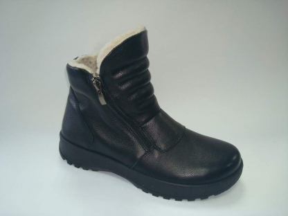 09Б-Ж-К3 (680114-09971)(05) Черный(05) 37-1,38-2,39-2,40-2,41-1,42-1 Almi Ботинки Повсед Веллингтон Нат.кожа, Иск.шерсть, ПУ+Резина Зима жен
