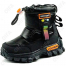RC51_2325-2A Чёр 23-1,24-1,25-2,26-2,27-1,28-1 B&G П/сапоги Повсед Дутики Иск.мат, Нат.шерсть, ТПР (TPR-Термопластичная резина) Зима Муж