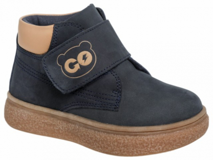 18-205C Т.син 24-2,25-2,26-2,27-2,28-2 Indigo kids Ботинки Повсед Дерби Нат.кожа, Байка/Флис, ТЭП В/О Муж