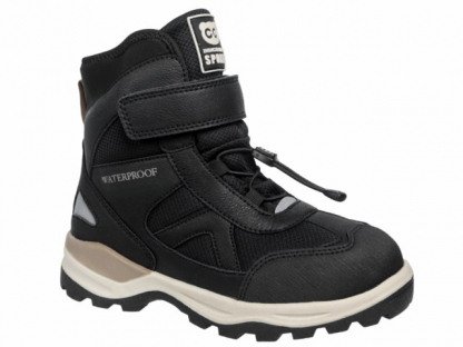 74-0115C Чёр 32-2,33-2,34-2,35-2,36-2,37-2 Indigo kids Ботинки Повсед Оксфорд Иск.мат, Мемб/нат.шерсть, ТЭП Зима Муж