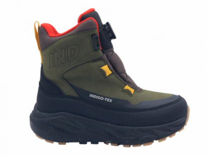 78-0320A хаки 36-2,37-2,38-2,39-2,40-2 Indigo kids Ботинки Повсед Оксфорд Softshell, Мемб/нат.шерсть, ЭВА / ТЭП Зима Муж