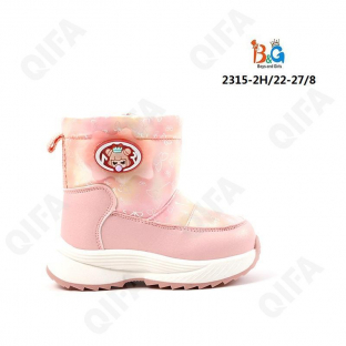 RC51_2315-2C Бел 22-1,23-1,24-2,25-2,26-1,27-1 Boys and Girls П/сапоги Повсед Дутики Иск.мат, Нат.шерсть, ТПР (TPR-Термопластичная резина) Зима жен