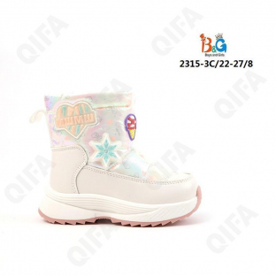 RC51_2315-3C Бел 22-1,23-1,24-2,25-2,26-1,27-1 Boys and Girls П/сапоги Повсед Дутики Иск.мат, Нат.шерсть, ТПР (TPR-Термопластичная резина) Зима жен