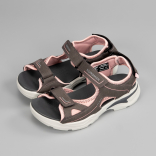 3-1000-D05 серый-розовый МОНО 36-6 Nordman Flexy Туфли Повсед Сандалии Иск.мат, Текстиль, ПУ (100% ПУ) Лето жен