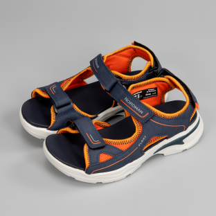 3-1000-B03 синий-оранжевый МОНО 36-6 Nordman Flexy Туфли Повсед Сандалии Иск.мат, Текстиль, ПУ (100% ПУ) Лето Муж