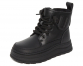 G22489 Чёр 32-1,33-1,34-1,35-1,36-1,37-1 Капитошка Ботинки Повсед Дерби Иск.мат, Иск.мех, Резина Зима жен