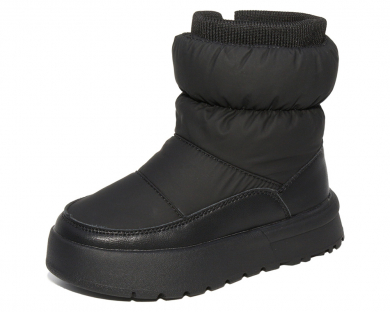 G22394 Чёр 32-1,33-1,34-1,35-1,36-1,37-1 Капитошка П/сапоги Повсед Дутики Иск.мат, Нат.шерсть, ТПР Зима жен