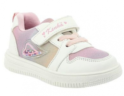 DDL_237613_white-pink 21-2,22-2,23-2,24-2,25-2 Kenka П/ботинки Актив.отдых Кроссовки Иск.мат, Текстиль, ТЭП В/О жен