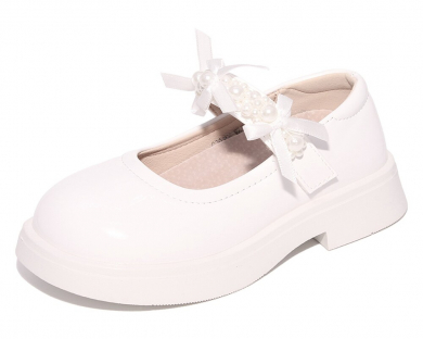 C22664 Бел 26-2,27-1,28-1,29-1,30-1,31-2 Капитошка Туфли Празд Mary Jane Иск.мат, Иск.кожа, Резина Лето жен