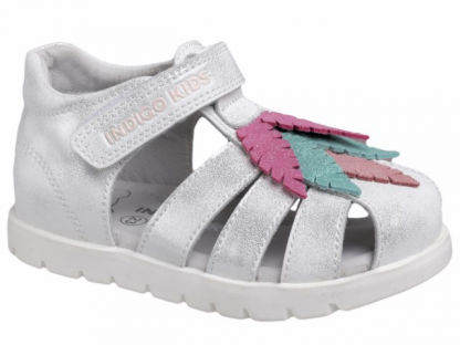 11-240B 24-2,25-2,26-3,27-3,28-2 Indigo kids П/ботинки Повсед Сандалеты Нат.кожа, Кожподклад, ТЭП Лето жен