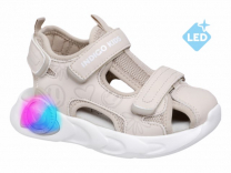 22-332C Беж 25-2,26-2,27-2,28-2,29-2 Indigo kids Туфли Актив.отдых Сандалеты Иск.мат, Текстиль, ЭВА Лето жен