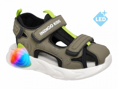 22-332E 25-2,26-2,27-2,28-2,29-2 Indigo kids Туфли Актив.отдых Сандалеты Иск.мат, Текстиль, ЭВА Лето Муж