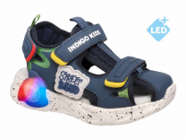 22-334B Син 25-2,26-2,27-2,28-2,29-2 Indigo kids Туфли Актив.отдых Сандалеты Иск.мат, Текстиль, ЭВА Лето Муж