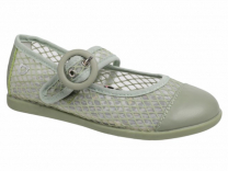 30-525B Олива 31-2,32-2,33-2,34-2,35-2 Indigo kids Туфли Повсед Mary Jane Текстиль, Текстиль, ТЭП Лето жен