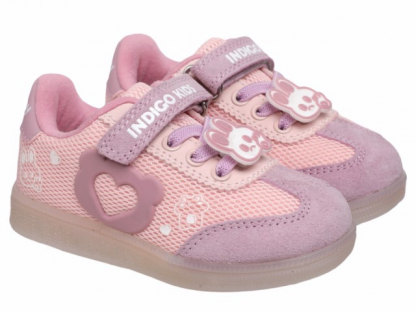 40-170A 23-2,24-2,25-2,26-2,27-2,28-2 Indigo kids П/ботинки Актив.отдых Кроссовки Иск.мат, Текстиль, ТЭП В/О жен