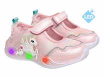 90-527A 26-2,27-2,28-2,29-2,30-2,31-2 Indigo kids Туфли Актив.отдых Mary Jane Иск.мат, Текстиль, ЭВА Лето жен