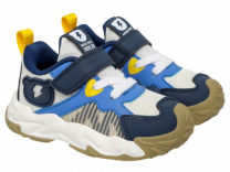 92-038C2 белый / синий 26-2,27-2,28-2,29-3,30-3 Indigo kids П/ботинки Актив.отдых Кроссовки Иск.мат, Текстиль, ЭВА / ТЭП В/О Муж