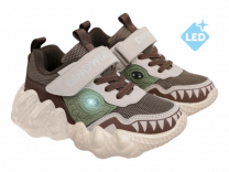 92-1520C Беж 27-2,28-2,29-2,30-2,31-2,32-2 Indigo kids П/ботинки Актив.отдых Кроссовки Иск.мат, Текстиль, ЭВА В/О Муж