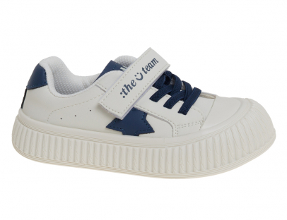 R893213103W/DB СКАЗКА Белый/Темно синий Мальчик Иск.кожа Текстиль 27-32 111111