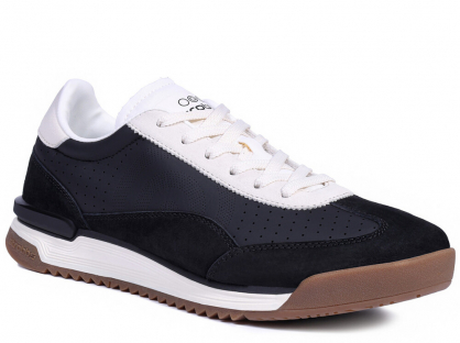 C3928-3 Чёр 41-1,42-2,43-2,44-2,45-1 Strobbs П/ботинки Актив.отдых Кроссовки Нат.кожа, Текстиль, ЭВА,Резина,ТПУ вставка В/О Муж