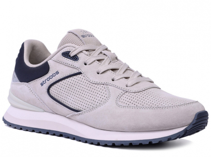 F7716-16 Беж 36-1,37-1,38-2,39-2,40-2 Strobbs П/ботинки Актив.отдых Кроссовки Нат.кожа, Текстиль, ЭВА,Резина,ТПУ вставка В/О жен