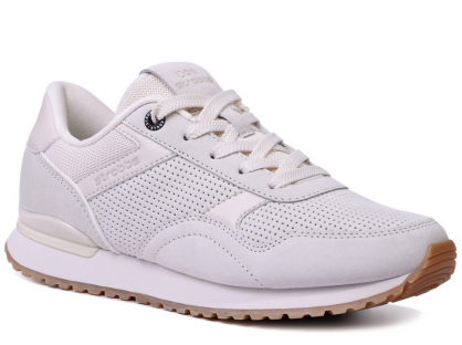 F7717-16 Беж 36-1,37-1,38-2,39-2,40-2 Strobbs П/ботинки Актив.отдых Кроссовки Нат.кожа, Текстиль, ЭВА,Резина,ТПУ вставка В/О жен