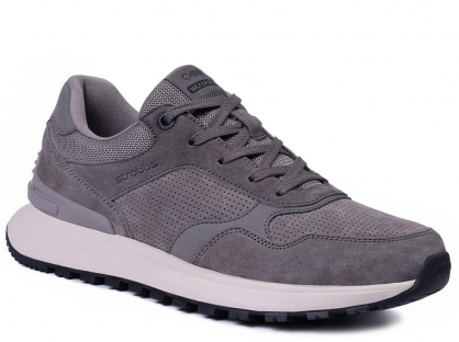 C3847-10 Сер 41-1,42-2,43-2,44-2,45-1 Strobbs П/ботинки Актив.отдых Кроссовки Нат.кожа, Текстиль, ЭВА,Резина,ТПУ вставка В/О Муж