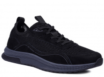 C3859-3 Чёр 41-1,42-2,43-2,44-2,45-1 Strobbs П/ботинки Актив.отдых Кроссовки Нат.кожа, Без подклада, Резина Лето Муж