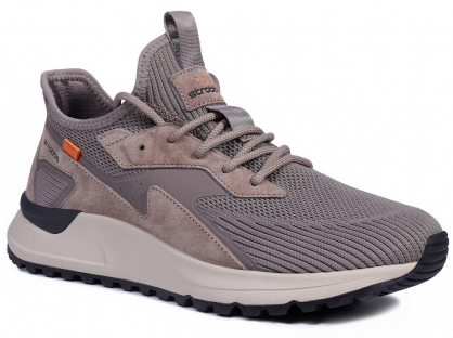 C3864-17 Беж 41-1,42-2,43-2,44-2,45-1 Strobbs П/ботинки Актив.отдых Кроссовки Нат.кожа, Текстиль, ЭВА,Резина,ТПУ вставка В/О Муж