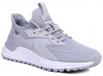 C3864-4 Сер 41-1,42-2,43-2,44-2,45-1 Strobbs П/ботинки Актив.отдых Кроссовки Нат.кожа, Текстиль, ЭВА,Резина,ТПУ вставка В/О Муж