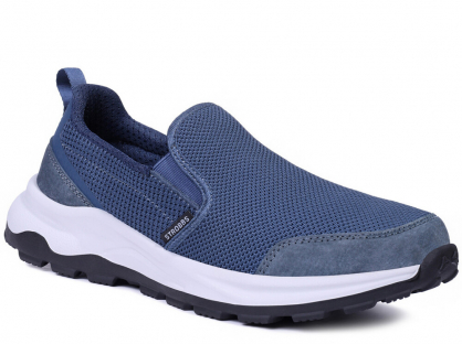 C3866-2 Син 41-1,42-2,43-2,44-2,45-1 Strobbs П/ботинки Актив.отдых Слипоны Текстиль, Текстиль, ЭВА Лето Муж