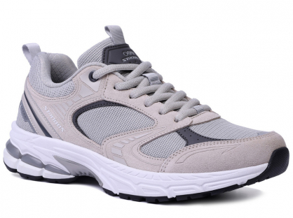 F7714-10 Беж 36-1,37-1,38-2,39-2,40-1,41-1 Strobbs П/ботинки Актив.отдых Кроссовки Нат.кожа, Текстиль, ЭВА,ТПР,ТПУ вставка В/О Муж