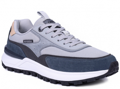 C3872-4 Мультиколор 41-1,42-2,43-2,44-2,45-1 Strobbs П/ботинки Актив.отдых Кроссовки Нат.кожа, Текстиль, ЭВА,Резина,ТПУ вставка В/О Муж