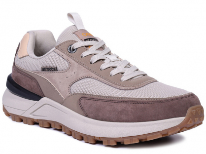 C3872-16 Беж 41-1,42-2,43-2,44-2,45-1 Strobbs П/ботинки Актив.отдых Кроссовки Нат.кожа, Текстиль, ЭВА,Резина,ТПУ вставка В/О Муж