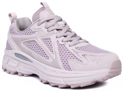 F7733-9 Пудровый 36-1,37-1,38-2,39-2,40-2 Strobbs П/ботинки Актив.отдых Кроссовки Иск.мат, Текстиль, ЭВА,Резина,ТПУ вставка В/О жен