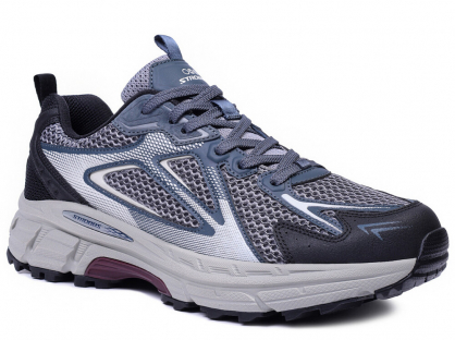 C3886-2 Сер 41-1,42-2,43-2,44-2,45-1 Strobbs П/ботинки Актив.отдых Кроссовки Иск.мат, Текстиль, ЭВА,Резина,ТПУ вставка В/О Муж