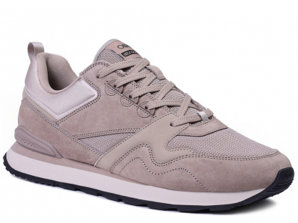 B3879-25 Беж 40-2,41-2,42-2,43-2 Strobbs П/ботинки Актив.отдых Кроссовки Нат.кожа, Текстиль, ЭВА,Резина,ТПУ вставка В/О Муж