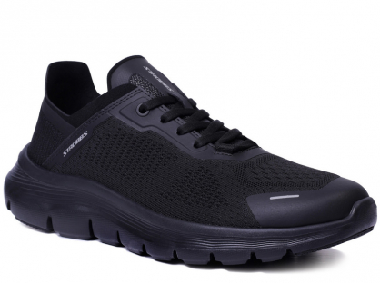 C3926-3 Чёр 41-1,42-2,43-2,44-2,45-1 Strobbs П/ботинки Актив.отдых Кроссовки Текстиль, Текстиль, ЭВА,Резина Лето Муж