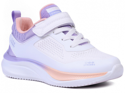 N1796-6 Бел 31-1,32-1,33-2,34-2,35-2 Strobbs П/ботинки Актив.отдых Кроссовки Иск.мат, Текстиль, ЭВА В/О жен