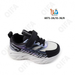 RC51_6071-2A Чёр 31-1,32-1,33-2,34-2,35-1,36-1 Boys and Girls П/ботинки Актив.отдых Кроссовки Иск.мат, Текстиль, ЭВА (EVA-Этиленвинилацетат) В/О Муж