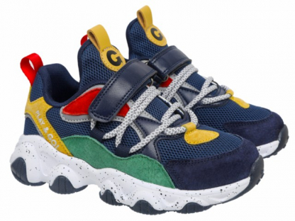 92-053G3 Синий / зелёный 28-2,29-2,30-2,31-2,32-2,33-2 Indigo kids П/ботинки Актив.отдых Кроссовки Иск.мат, Текстиль, ЭВА / ТЭП В/О Муж