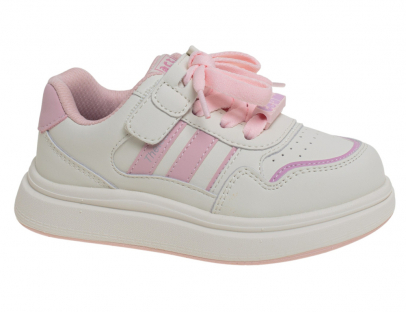 R266513115W/P Белый/Розовый 27-1,28-1,29-1,30-1,31-1,32-1 Сказка П/ботинки Актив.отдых Кроссовки Иск.мат, Текстиль В/О жен