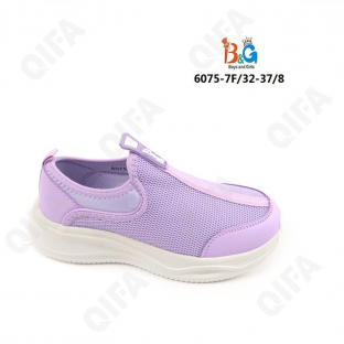 RC51_W6075-7F Фиол 32-1,33-1,34-2,35-2,36-1,37-1 Boys and Girls П/ботинки Актив.отдых Слипоны Текстиль, Текстиль, ЭВА (EVA-Этиленвинилацетат) Лето жен