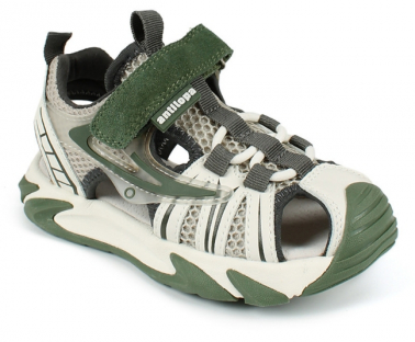 AL 17060 Зел 25-1,26-1,27-1,28-1,29-1,30-1 Antilopa П/ботинки Актив.отдых Сандалеты Иск.мат, Текстиль Лето Муж