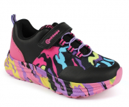 AL 17261 Чёр 28-1,29-1,30-1,31-1,32-1,33-1 Antilopa П/ботинки Актив.отдых Кроссовки Иск.мат, Текстиль В/О жен